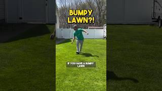 How to level a bumpy lawn! #lawncare #lawnleveling #grass #dadbod #howto #diy #spring #renovation