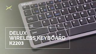 DELUX ULTRA-THIN SILENT KEYBOARD-K2203