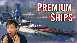 Premium Warships in World of Warships - WOWS Live Gameplay