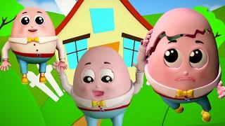 Шалтай-Болтай сидел на стене | 3d детские стишки для детей | Humpty Dumpty Sat On a Wall