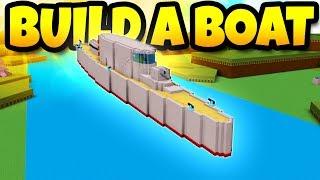 *CRAZY* MEGA WARSHIP! Build A Boat For Treasure | Roblox