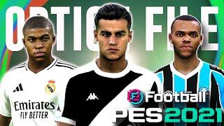 OPTION FILE PES 2021 (SET/2024) | ATUALIZAÇÃO PARA TEMPORADA 2025 COM UNIFORMES E TRANSFERÊNCIAS!