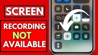 How To Fix screen recording not available when airplay on iphone