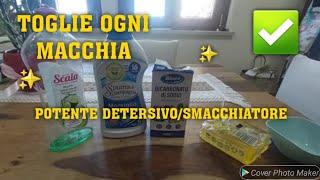 TOGLI OGNI MACCHIA CON QUESTO POTENTE DETERSIVO/SMACCHIATORE️#bucato #macchiato #cleaning #hacks