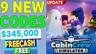 HALLOWEENCABIN CREW SIMULATOR CODES OCTOBER 2024 | ROBLOX CABIN CREW SIMULATOR CODES 2024