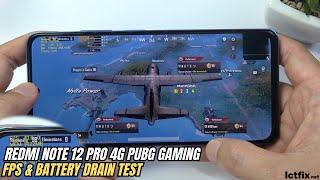 Xiaomi Redmi Note 12 Pro 4G PUBG Mobile Gaming test | Snapdragon 732G, 120Hz Display