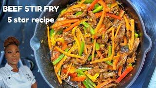 CHINESE BEEF STIR FRY RECIPE WITH A 5 Star Rating ! | BEEF STIR FRY RECIPE