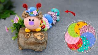 What to make with leftover fabric  Adorable caterpillar DIY