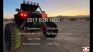 RZR 1000 GG Lighting 5" DayMakers + Pods + Mirrors