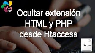 Ocultar extensión HTML/PHP de la URL con htaccess