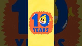 Celebrating 10 Years of Baby Shark!  #bebefinn #shorts #kidssong