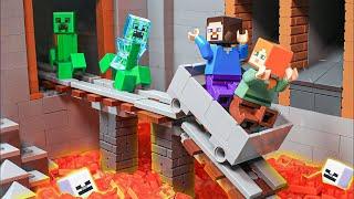 How To Surival in Minecraft Hardcode Mode | LEGO Minecraft Animation