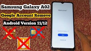 Samsung A02 Frp Bypass (Sm-A022F) Google Account Unlock Android 11  Final Solution 2022