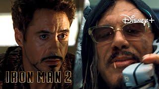 Iron-Man 2 | Ivan Vanko Calls Tony Scene | Disney+ [2010]