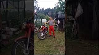 retro moto trick | funny trick #shorts