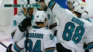 Alex Barabanov scores his second NHL goal for Sharks vs Avalanche (2021)