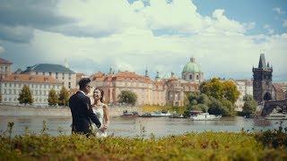 Pre-wedding video in Prague of beautiful couple from Hong Kong