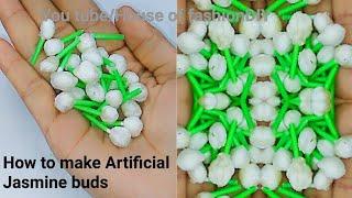 beautiful craft . artificial flowers. homemade jasmine. craft with tissue.