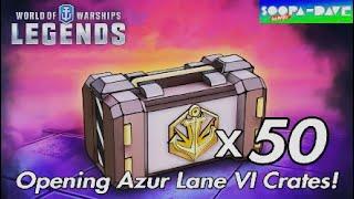 Opening Azur Lane VI Crates World Of Warships Legends