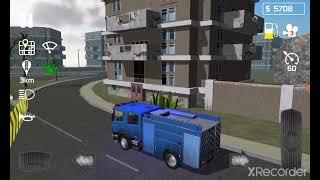 fire engine simulator: driving my blue fire engine/ by skisosoft Android gameplay