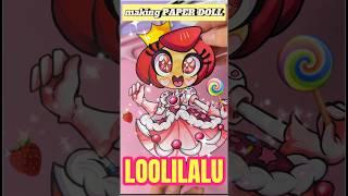 LOOLILALU pApEr dOlL- full video Digital Circus ARTY PIE  #japan #artchallenge #anime #handmade