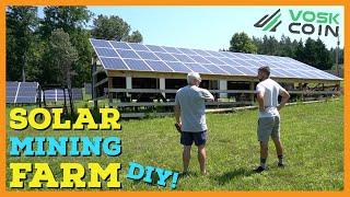 The BIGGEST DIY Bitcoin & Cryptocurrency SOLAR MINING FARM Tour!! 