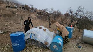 Nomadic Life: Nomadic Home Kitchen: Rainy Days with Mohammad Reza and Zeinab, a Nomadic Couple