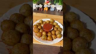 Crispy potato bombs recipe #shorts #recipe #snacks #potato #trending #viral #shortsfeed #shortvideo