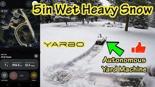  Can It Handle 5" Of Heavy Snow? - Yarbo S1 Yard Robot Snow Blowing My Driveway - Autonomous!