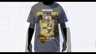 ALPHA PHI ALPHA T SHIRTS-BLACK GREEK-GREEK PARAPHERNALIA-ALPHA PHI ALPHA GIFTS