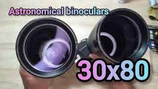 Old Astronomical binoculars Hilkinson 30x80 Step-by-Step Guide