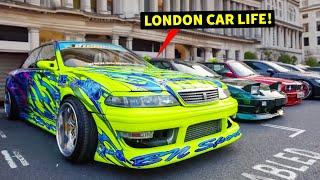 Venga World London car meet! Drift-spec JZX100 Mark II, Zimax RX-7, '66 Coupe DeVille & MORE!