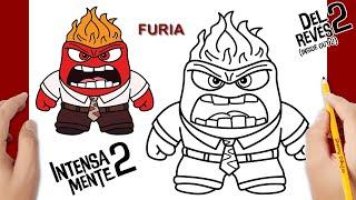 Cómo Dibujar a Furia de IntensaMente 2 | Dibujo Del Revés How to draw Anger from Inside Out 2