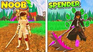 NOOB VS ROBUX SPENDER | ROBLOX WORLD ZERO