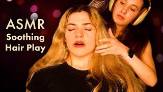 ASMR Scalp Massage & Hair Brushing  Tingly Positive Affirmation, Whispering, Soft-Spoken, Hair Play