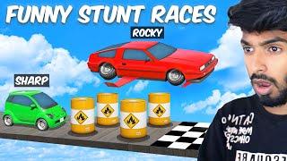 Funny GTA 5 COOP Stunt Race With Friends  - Black FOX