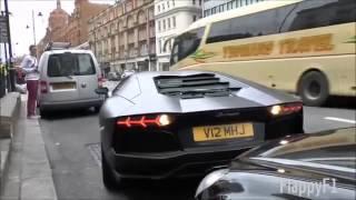 Lamborghini Aventador LP700-4 Crazy Downshifts & Parking Skills!! London Supercars!!