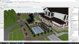Планировка участка в Archicad