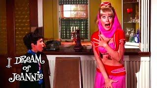 The Bellow's Nephew Catches Jeannie! | I Dream Of Jeannie