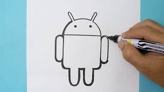 How to DRAW ANDROID LOGO Step by step