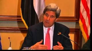 Secretary Kerry Delivers Remarks with Egyptian Foreign Minister Mohamed Amr