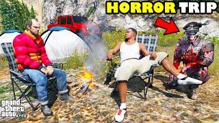 Franklin Went On A Horror Friends Trip In GTA 5 | SHINCHAN and CHOP