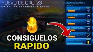 COMO CONSEGUIR LOS HUEVOS DORADOS RAPIDO EN ROCKET LEAGUE