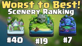 Ranking Every Scenery in Clash of Clans From Worst to Best!