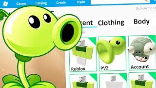 MAKING PVZ PEASHOOTER a ROBLOX ACCOUNT (Plants VS Zombies)