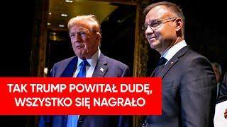 Wyjątkowe spotkanie Dudy i Trumpa. "Ludzie cię kochają" . Wszystko się nagrało