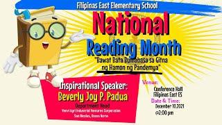 National Reading Month Celebration//Filipinas East ES||San Nicolas