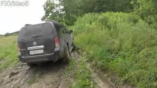 Nissan Pathfinder R51 - OFF ROAD - Дорога на дачу на цепях