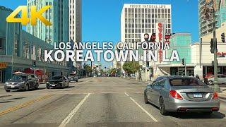 LOS ANGELES - Driving Koreatown in Los Angeles, California, USA, Travel, 4K UHD