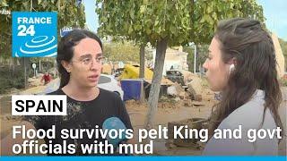 Spain floods: Flood survivors pelt King and govt officials with mud • FRANCE 24 English